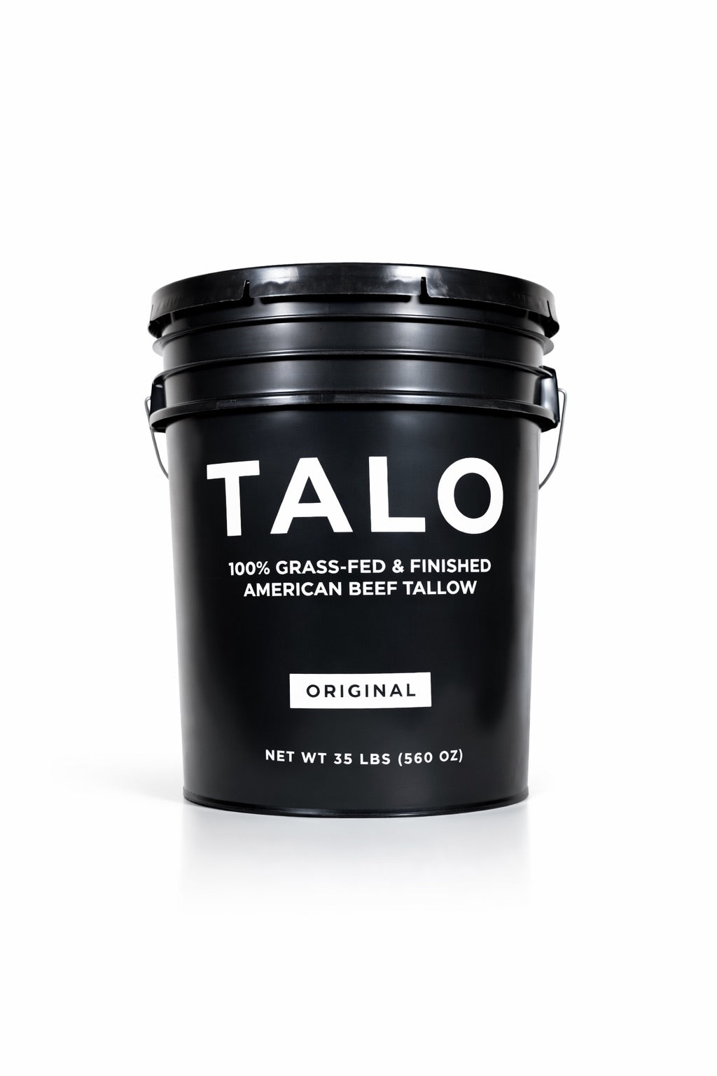 TALO 5 gallon bucket of 100% grass-fed and finished American beef tallow, 35 lbs